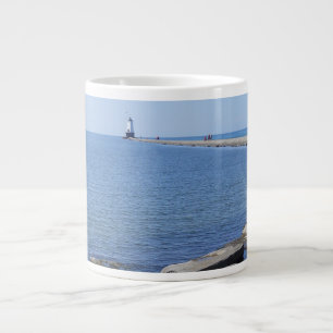 North Pierhead Lighthouse, Ludington, MI Large Coffee Mug