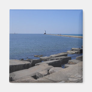 North Pierhead Lighthouse, Ludington, MI  Magnet