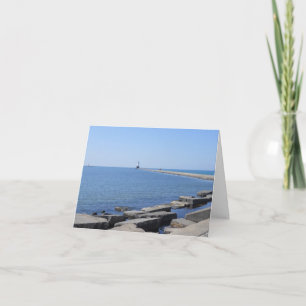 North Pierhead Lighthouse, Ludington, MI Notecard