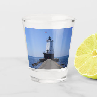 North Pierhead Lighthouse, Ludington, MI Shot Glass