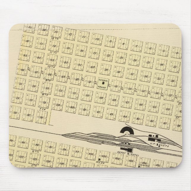 North Platte, Nebraska Mouse Mat (Front)