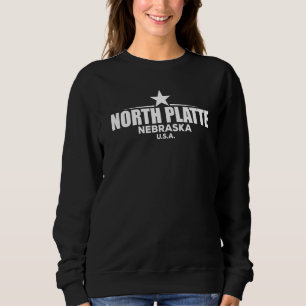North Platte Nebraska Retro Vintage Sweatshirt
