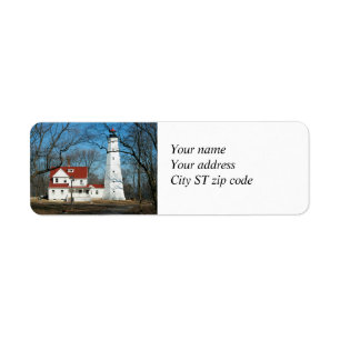 North Point Lighthouse Milw WI Address Label