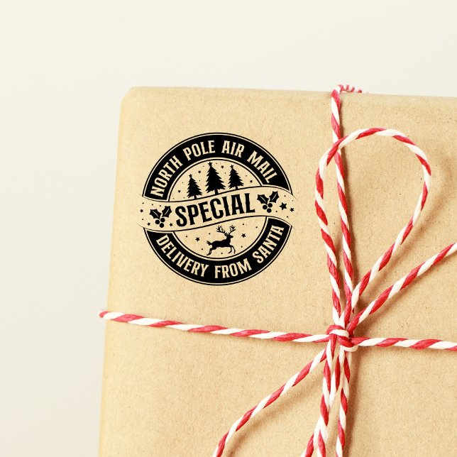 North Pole Air Mail Special Delivery Self-inking Stamp (Creator Uploaded)