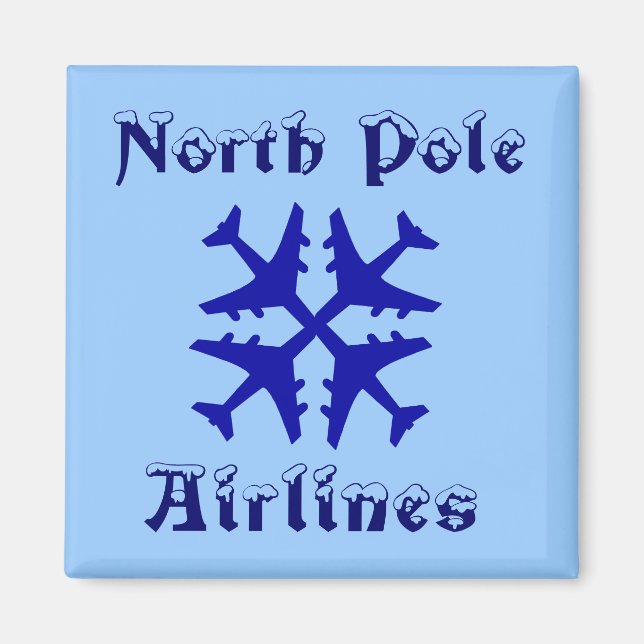North Pole Airlines Magnet (Front)