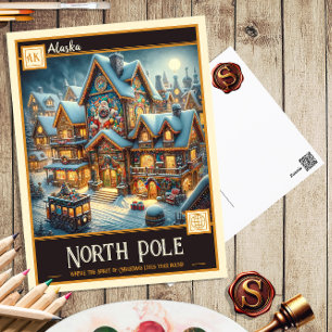North Pole, Alaska   Vintage Postcard