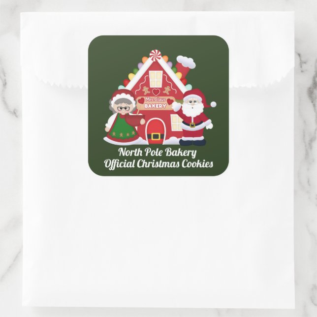 North Pole Bakery Christmas baking sticker (Bag)