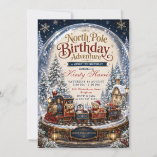 North Pole Birthday Adventure Birthday Invitation