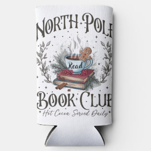  North Pole Book Club Christmas  Seltzer Can Cooler