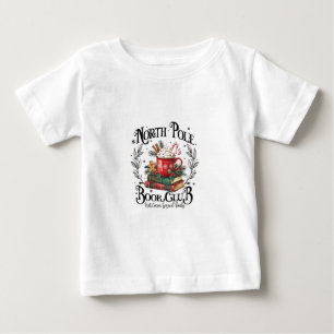 North Pole Book Club Hot Cocoa Christmas Baby T-Shirt