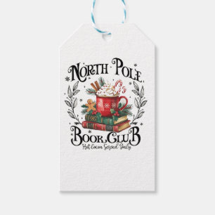 North Pole Book Club Hot Cocoa Christmas Gift Tags