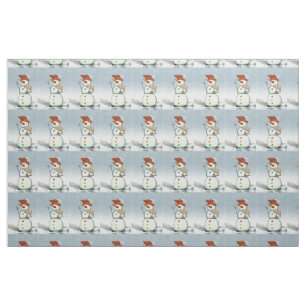 North Pole Bound Snowman Fabric