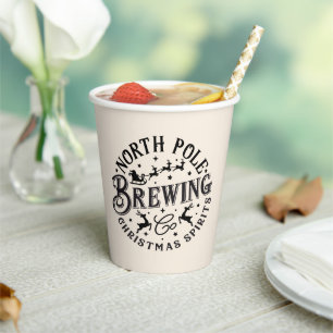 North Pole Brewing Christmas Spirits Coffee  Paper Cups