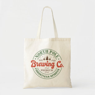 North Pole Brewing Co Christmas Tote Bag