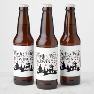 North Pole Brewing Company Beer Bottle Label