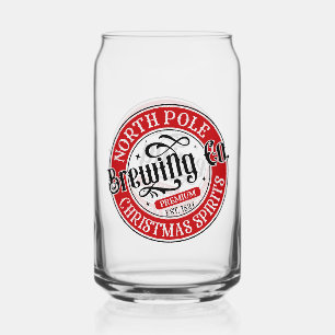North Pole Brewing Company  Can Glass
