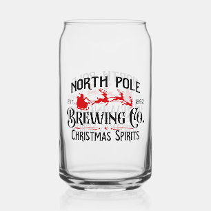 North Pole Brewing Company  Can Glass