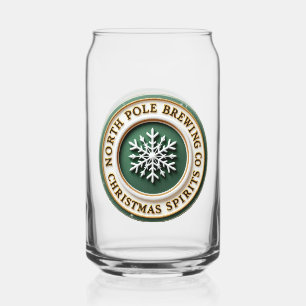 North Pole Brewing Company Can Glass