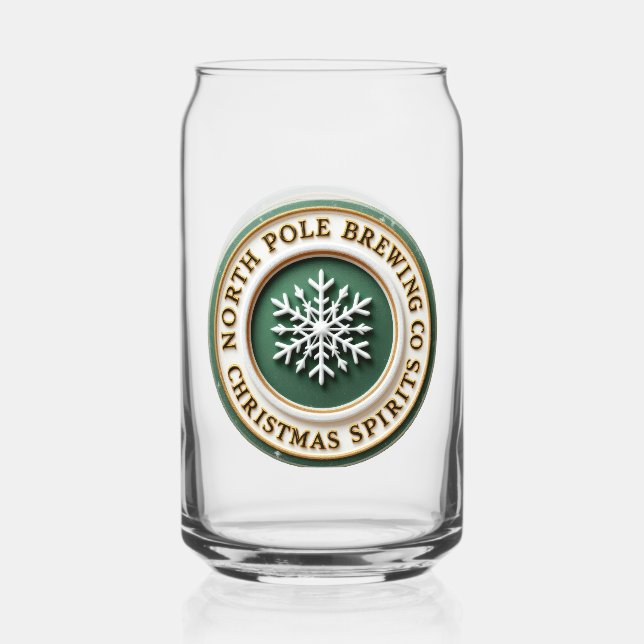 North Pole Brewing Company  Can Glass (Front)
