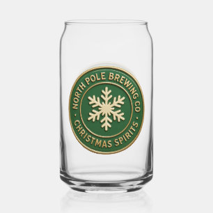 North Pole Brewing Company  Can Glass
