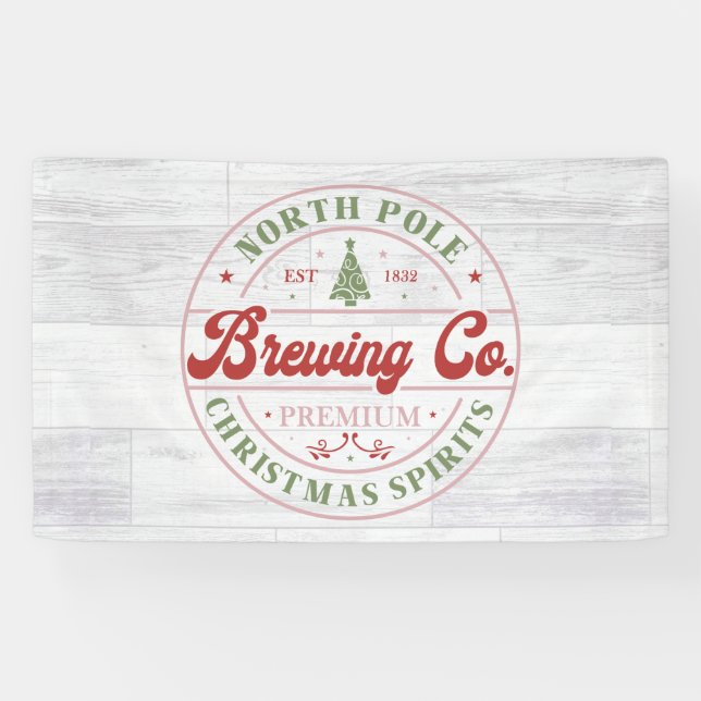North Pole Brewing Company Christmas lounge Banner (Horizontal)