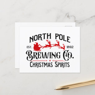 North Pole Brewing Company Holiday Postcard