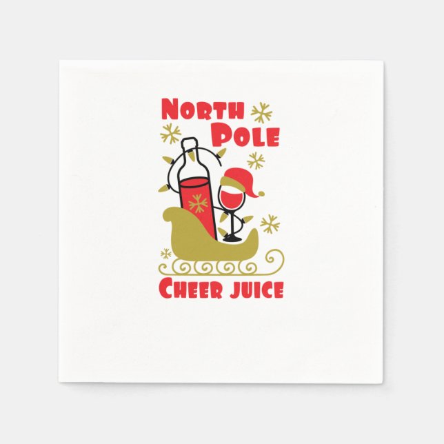 North Pole Cheer juice Napkin (Front)