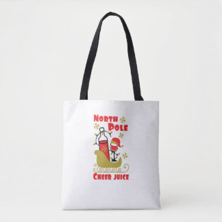 North Pole Cheer juice Tote Bag