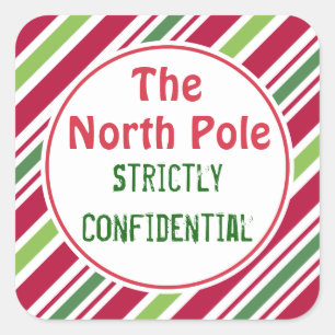 North Pole Christmas Confidential Gift Tags