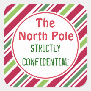 North Pole Christmas Confidential Gift Tags