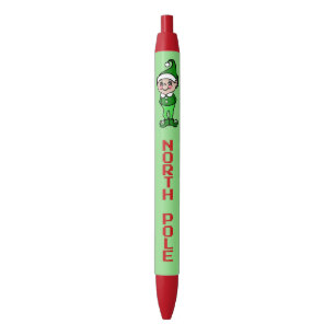 North Pole Christmas Elf Writing Pens Gift