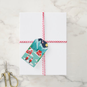 North Pole Christmas Holiday Party Gift Tag