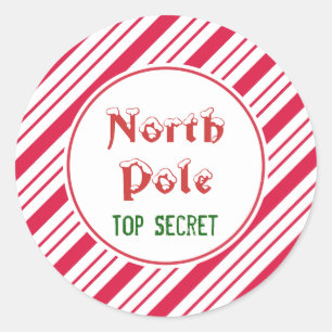 North Pole Christmas Stickers