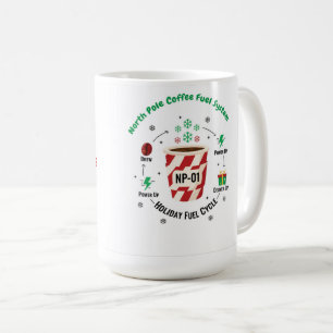 “North Pole Coffee Fuel System – Funny Christmas M Mug