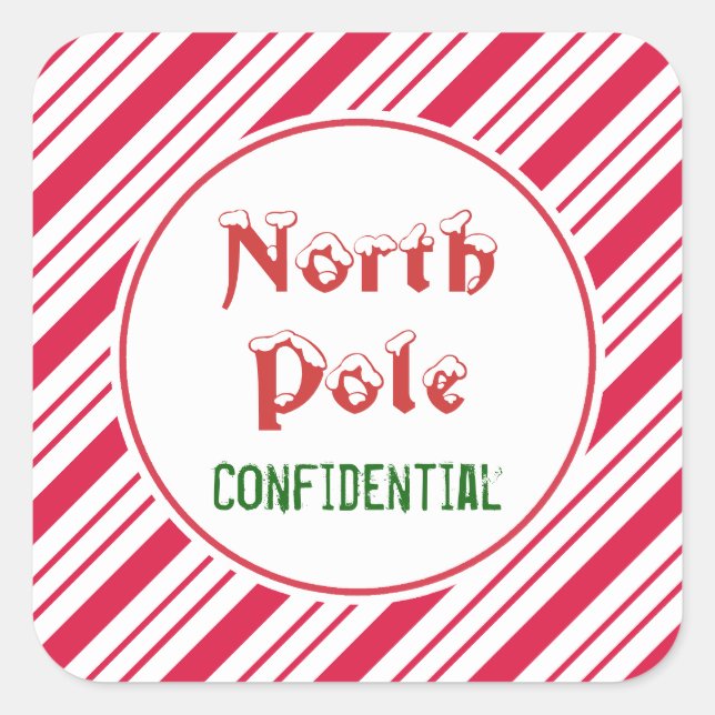 North Pole Confidential Stickers (Front)