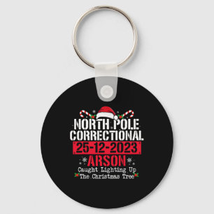 North Pole Correctional Arson Family Matching Chri Key Ring