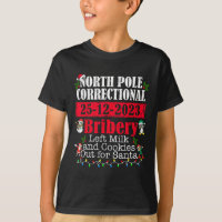 North Pole Correctional Bribery Left Milk Cookies 