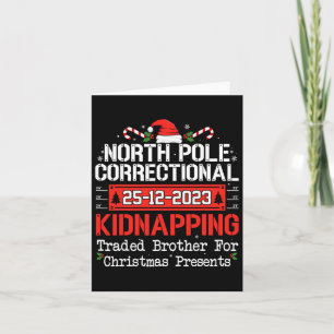 North Pole Correctional Kidnapping Matching Family Card