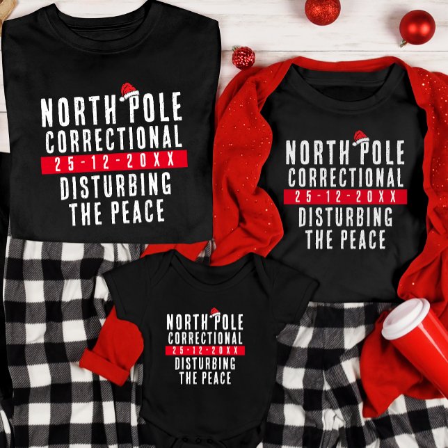 North Pole Correctional Matching Family Christmas T-Shirt (Creator Uploaded)