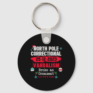North Pole Correctional Vandalism Broke an Ornamen Key Ring