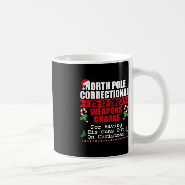 North Pole Correctional Weaponds Charge His Guns O Coffee Mug (Right)