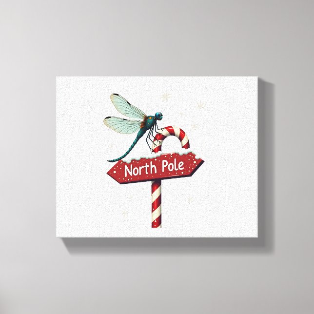 North Pole Dragonfly Canvas Print (Front)
