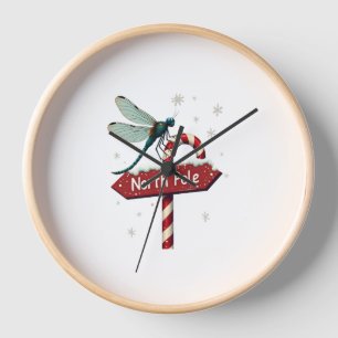 North Pole Dragonfly Clock