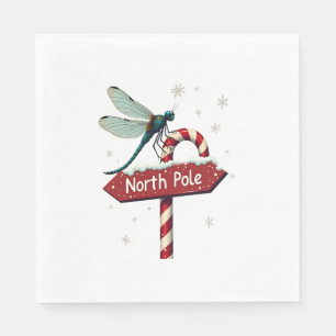 North Pole Dragonfly Napkin