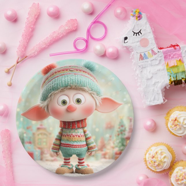 North Pole Elf Celebration | Christmas Magic Paper Plate (Party)