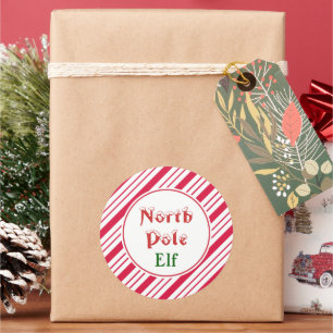 North Pole Elf Stickers