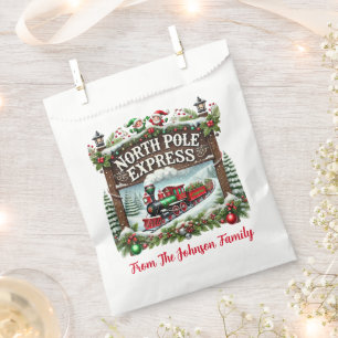 North Pole Express Favour Bags