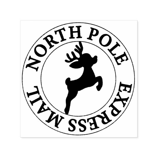 Download North Pole Express Mail Reindeer Self-inking Stamp ...
