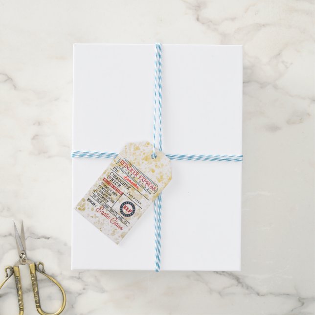 North Pole Express: Special Delivery Tag (With Twine)