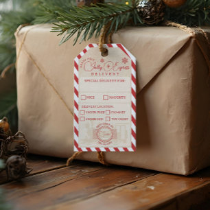 North Pole Express Train Delivery Service Package  Gift Tags